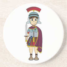 Cute Roman Soldier Coaster