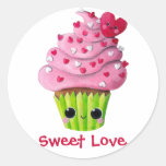 Cute Romantic Cupcake Sticker