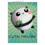 Cute Round Panda Cards
