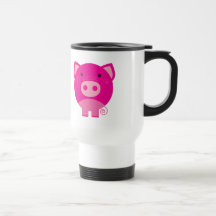 Cute Round Pig Cartoon Mug