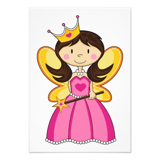 Cute Royal Princess RSVP Card Custom Invitation