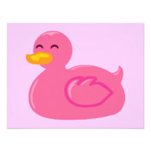 Cute Rubberducky Custom Invitations