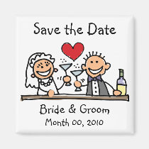 Cute Save the Date Magnets magnets