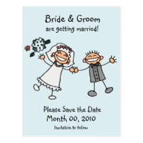 Cute Save the Date Postcards postcards