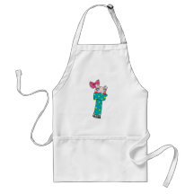 Cute Scarf Girl Apron