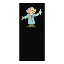 Cute Scientist in Lab Coat Custom Invitations