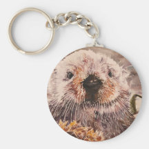 Cute Sea Otter Keychain Gift