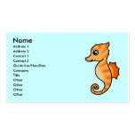 cute seahorse business cards
