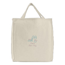 Cute Shoes! Embroidered Tote Bag