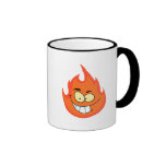 cute silly flame fire cartoon character mugs