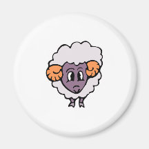 cute silly little sheep fridge magnets