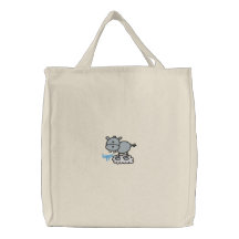 Cute silly pink hippo bags