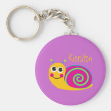 Cute Snail Keychain
