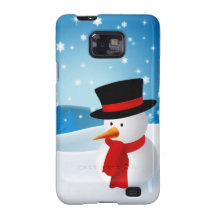 Cute Snowman Samsung Galaxy Case