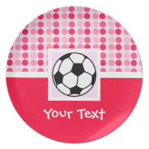 Cute Soccer Ball Plate