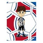 Cute Soccer Boy Postcard