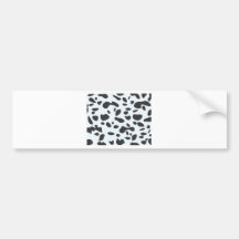 Cute Spots Dots Dalmatian Dog Skin Pattern Bumper Stickers