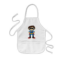 Cute Superhero Boy Aprons