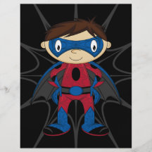 Cute Superhero Boy Flyers
