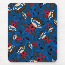 Cute Superhero Boy Pattern Mousepads