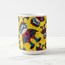 Cute Superhero Boy Pattern Mugs