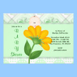 CUTE Sweet Green Baby Shower invitations