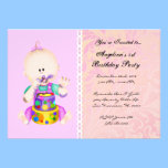 CUTE Sweet  Kids Fun Birthday Party invitations