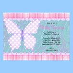 CUTE Sweet PINK Girls Baby Shower invitations
