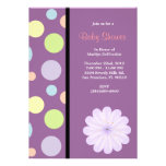 CUTE Sweet Pink Purple Baby Shower Custom Announcements