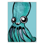Cute Teal Octopus Cards