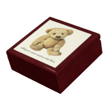 Cute Teddy Bear Personalised Keepsake Boxes