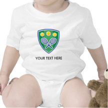 Cute tennis for baby. Add name or quotes Rompers