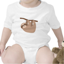 Cute Three-Toed Sloth Bodysuits