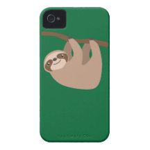 Cute Three-Toed Sloth iPhone 4 Cover