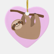 Cute Three-Toed Sloth Ornament