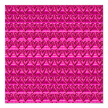 Cute Trendy Tie Dye Pink Hearts Photographic Print