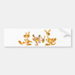 Cute Trio of Cartoon Kangaroos Bumper Sticker