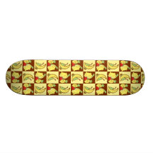 Cute Turtle Fruit Pattern Skateboard Decks