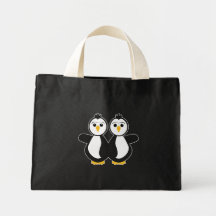 Cute Twin Penguins Bags