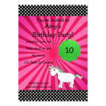 Cute unicorn birthday invitation