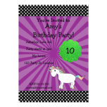 Cute unicorn birthday invitation