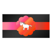 Cute unicorn picture card