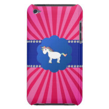 Cute unicorn pink sunburst iPod touch cases