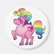 cute unicorn pony fridge magnets