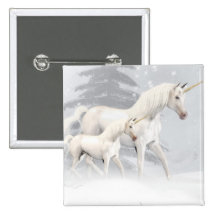 Cute Unicorns In Snow 1 Pins