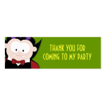 Cute Vampire Thank You Party Favour Cards Business Card Templates