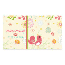 cute vintage business card