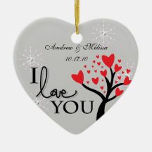Cute Wedding Married Our First Christmas Christmas Tree Ornaments