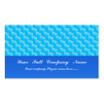 Cute white love hearts on blue surface business card templates