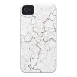 Cute White Mouse Pattern. Mice on White. iPhone 4 Cover